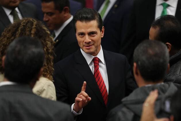 Enrique Pena Nieto PK in Mexiko-Stadt November 9, 2016 - Mexico - EUM20161109NAC06.JPG.CIUDAD DE MEXICO PresidentPresidente-EPN.- El presidente Enrique Pena Nieto en el mensaje a medios con motivo de las elecciones presidenciales en los Estados Unidos y del triunfo del candidato republicano, Donald Trump, 9 de noviembre de 2016.  - ZUMAu78_ 20161109_zaf_u78_053