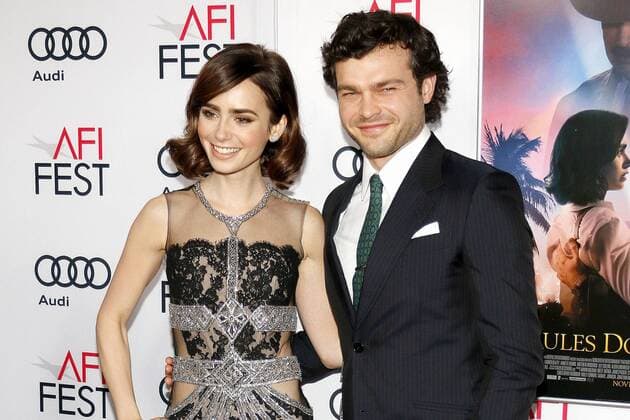 Lily Collins und Alden Ehrenreich bei der Rules Don t Apply Filmpremiere im Rahmen der Opening Night vom AFI Fest am 10.11.2016 in Los Angeles AFI FEST 2016 Presented By Audi - Opening Night - Premiere of Rules Don t Apply in Hollywood, Los Angeles 