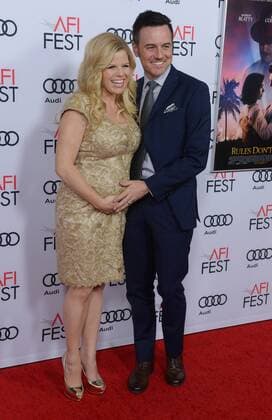 Cast member Megan Hilty and her husband Brian Gallagher attend the premiere of the motion picture dramatic comedy Rules Don t Apply at TCL Chinese Theatre in the Hollywood section of Los Angeles on November 10, 2016. Storyline: An unconventional love story of an aspiring actress, her determined driver, and the eccentric billionaire who they work for.  LAP2016111034 JIMxRUYMEN