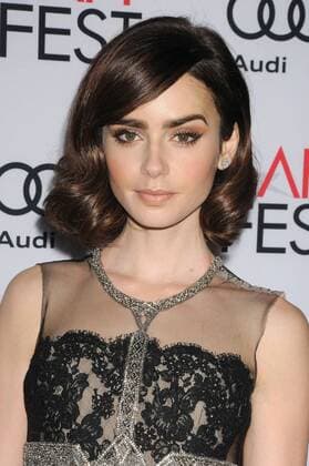 November 10, 2016 - Los Angeles, California, United States - November 10th 2016 - Los Angeles California USA - Actress LILY COLLINS at the AFI Film Festival Opening Night Premiere Rules Don t Apply held at the TCL Chinese Theater, Los Angeles, CA Los Angeles United States - ZUMAf05_ 20161110_zaf_f05_063