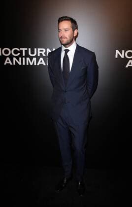 November 11, 2016 - Los Angeles, CA, United States - 11 November 2016 - Los Angeles, California - Armie Hammer. Nocturnal Animals Los Angeles Screening held at the Hammer Museum. Photo Credit: AdMedia Los Angeles United States - ZUMAa123 20161111_zaa_a123_345