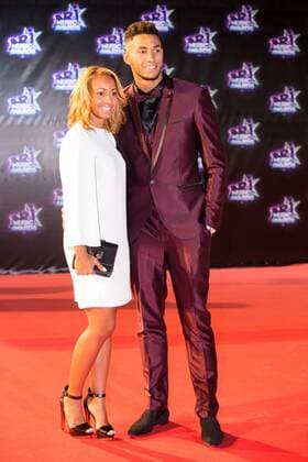 Tony Yoka mit Partnerin Estelle Mossely, CELEBRITES : NRJ Music Awards - Cannes - 12 11 2016 NicolasGavet 