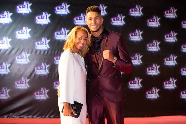 Tony Yoka mit Partnerin Estelle Mossely, CELEBRITES : NRJ Music Awards - Cannes - 12 11 2016 NicolasGavet 