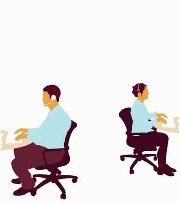 Geschäftsmann und Geschäftsfrau arbeiten im Call Center  NeilxWebb 10110261