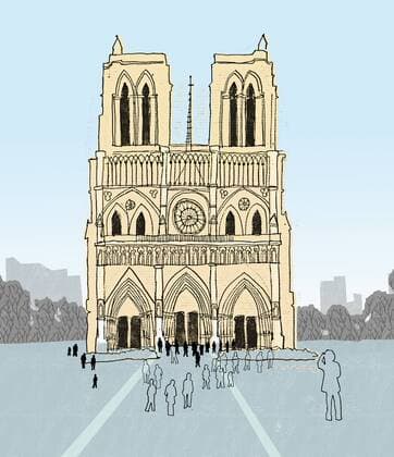 Menschen vor Notre Dame  ChristinexHawthorn 11110008