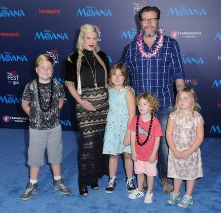 November 14, 2016 - Hollywood, CA, United States - 14 November 2016 - Hollywood, California. Tori Spelling, Dean McDermott. AFI FEST 2016 Presented By Audi - Premiere Of Disney s Moana held at TCL Chinese Theater. Photo Credit: AdMedia Hollywood United States - ZUMAa123 20161114_zaa_a123_225