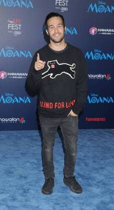 November 14, 2016 - Los Angeles, California, United States - November 14th 2016 - Los Angeles California USA - Singer Musician PETE WENTZ at the Disney World Premiere Moana held at the El Capitan Theater, Hollywood, CA Los Angeles United States - ZUMAf05_ 20161114_zaf_f05_122