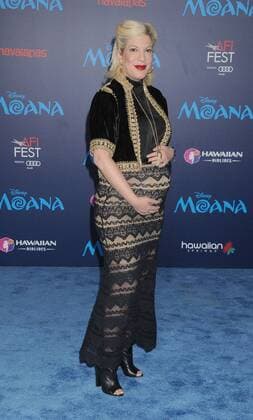 November 14, 2016 - Los Angeles, California, United States - November 14th 2016 - Los Angeles California USA - Actress TORI SPELLING at the Disney World Premiere Moana held at the El Capitan Theater, Hollywood, CA Los Angeles United States - ZUMAf05_ 20161114_zaf_f05_127