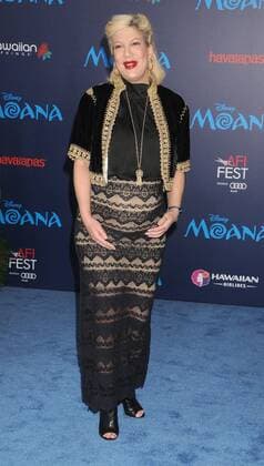 November 14, 2016 - Los Angeles, California, United States - November 14th 2016 - Los Angeles California USA - Actress TORI SPELLING at the Disney World Premiere Moana held at the El Capitan Theater, Hollywood, CA Los Angeles United States - ZUMAf05_ 20161114_zaf_f05_130