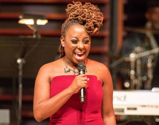 November 15, 2016 - Philadelphia, Pennsylvania, U.S - Grammy nominated R&B singer, LEDISI, performing at the Marian Anderson Award show in Philadelphia Pa. The 2016 Award was presented to Leon Huff, Kenny Gamble and Patti LaBelle Philadelphia U.S. - ZUMArf1_ 20161115_zaf_rf1_018
