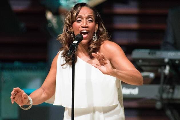 November 15, 2016 - Philadelphia, Pennsylvania, U.S - R&B singer, KATHY SLEDGE, performing at the Marian Anderson Award show in Philadelphia Pa. The 2016 Award was presented to Leon Huff, Kenny Gamble and Patti LaBelle Philadelphia U.S. - ZUMArf1_ 20161115_zaf_rf1_003