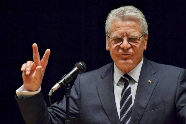 Themen der Woche Bilder des Tages Bundespräsident Joachim Gauck bei einer Rede in der Waseda-Universitätim Rahmen seines offiziellen Japan-Besuchs. Tokio, 16.11.2016 Foto:xK.xNarax xFuturexImage
