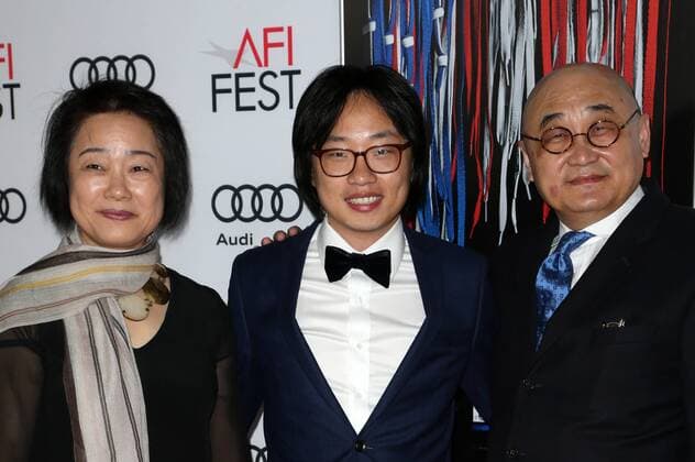November 17, 2016 - Hollywood, CA, United States - 17 November 2016 - Hollywood, California - Jimmy O. Yang and Parents. AFI FEST 2016 - Closing Gala - Premiere Of Patriot s Day held at The TCL Chinese Theatre. Photo Credit: AdMedia Hollywood United States - ZUMAa123 20161117_zaa_a123_270