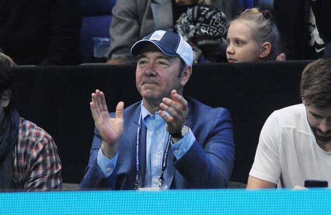 Tennis - 2016 ATP World Tour Finals at The O2 - Day Eight Singles Final: Andy Murray (Great Britain) vs. Novak Djokovic (Serbia) Actor Kevin Spacey watches the final -  Mens singles Final