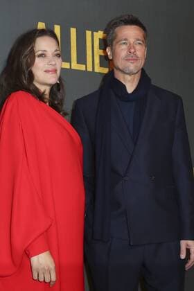 Marion Cotillard et Brad Pitt - Photocall zum Film - Allied (Vertraute Fremde) - Paris - 20 11 2016 GwendolineLeGoff 