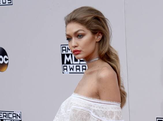 Model Gigi Hadid arrives for the 2016 American Music Awards held at Microsoft Theater in Los Angeles on November 20, 2016.  LAP20161120049 JIMxRUYMEN