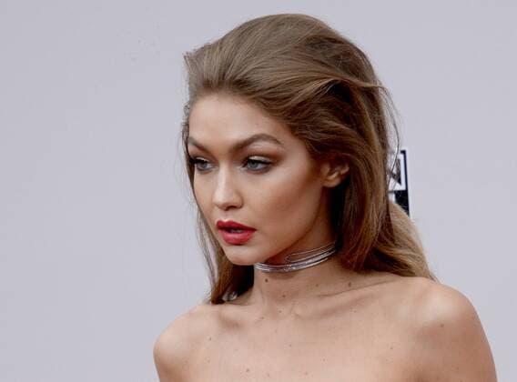 Model Gigi Hadid arrives for the 2016 American Music Awards held at Microsoft Theater in Los Angeles on November 20, 2016.  LAP20161120069 JIMxRUYMEN