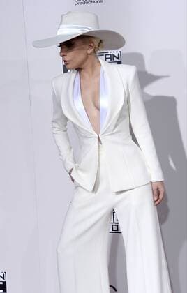 Lady Gaga arrives for the 2016 American Music Awards held at Microsoft Theater in Los Angeles on November 20, 2016.  LAP20161120240 JIMxRUYMEN