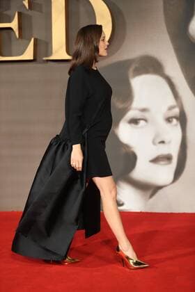 . 21 11 2016. London, United Kingdom. Brad Pitt and Marion Cotillard arriving at the Allied premiere in London.  xStephenxLockx xi-Imagesx IIM-13853-0013
