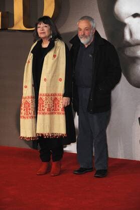Mike Leigh and Marion Bailey attend the UK premiere of Allied at Leicester Square in London. NOVEMBER 21st 2016  TSTx163616