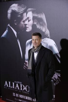 US actor Brad Pitt arrives at premiere of the film Allied in Callao s cinema in Madrid, Spain on 22 November 2016. Allied Premiere in Madrid !ACHTUNG: NUR REDAKTIONELLE NUTZUNG!  20161122-636154477468256703