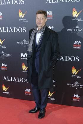 November 22, 2016 - Madrid, Spain - US actor Brad Pitt poses as they arrive to attend the Spain premiere of the film Allied in Callao City Lights, central Madrid on November 22, 2016. Madrid Spain  - ZUMAn230 20161122_zaa_n230_250