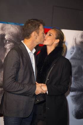 Rocco Siffredi und seine Ehefrau Rosa Caracciolo CELEBRITES : Filmpremiere Premiere Rocco - Paris - 22 11 2016 StephenCaillet Panoramic 