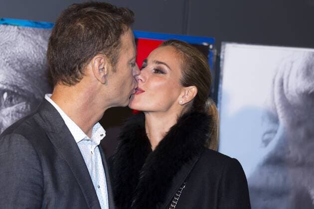 Rocco Siffredi und seine Ehefrau Rosa Caracciolo CELEBRITES : Filmpremiere Premiere Rocco - Paris - 22 11 2016 StephenCaillet Panoramic 
