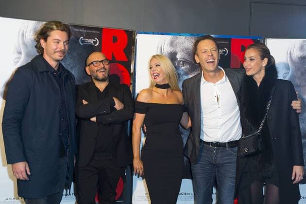 Alban Teurlai - Thierry Demaiziere - Kelly Stafford - Rocco Siffredi - Rosa Caracciolo CELEBRITES : Filmpremiere Premiere Rocco - Paris - 22 11 2016 StephenCaillet Panoramic 