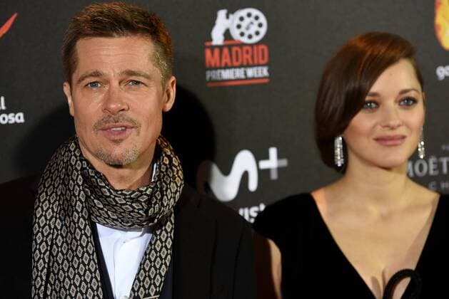 Brad Pitt attends Allied premiere in Madrid The American actor and producer William Bradley Brad Pitt, and French actress Marion Cotillard attended the premiere of Allied at Callao City Lights cinema of Madrid.  JorgexSanz