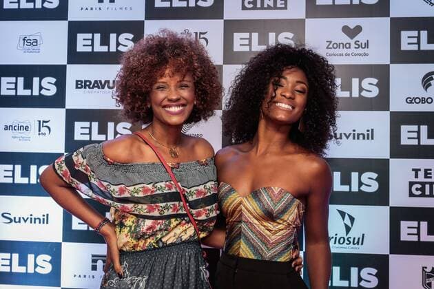 RIO DE JANEIRO, RJ - 22.11.2016: PRÉ ESTRIA DO FILME ELIS - Isabel Fillardis and Erika Januza during the pre premiere of Elis Film, held in Rio Sul Shopping Kinoplex, in Rio de Janeiro, RJ. x1234008x  AndréxHorta