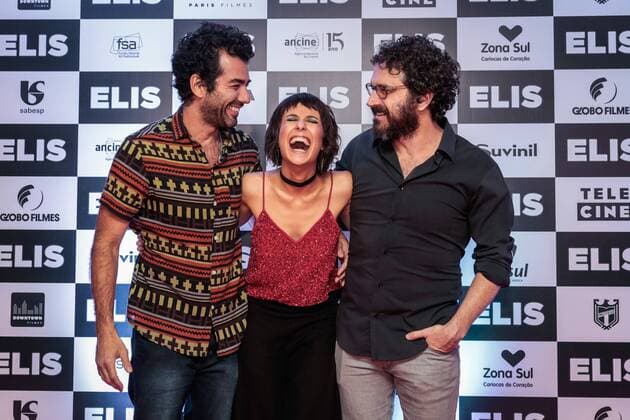 RIO DE JANEIRO, RJ - 22.11.2016: PRÉ ESTRIA DO FILME ELIS - Gustavo Machado, Andrea Horta and Caco Ciocler during the pre premiere of Elis Film, held in Rio Sul Shopping Kinoplex, in Rio de Janeiro, RJ. x1234023x  AndréxHorta