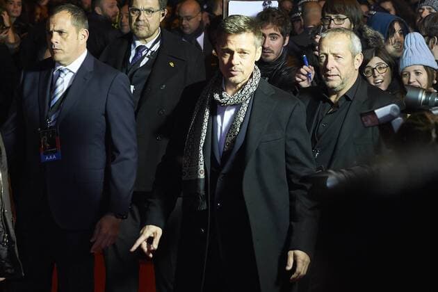 22-11-2016 Madrid Brad Pitt and Marion Cotillard pose at the premiere of the film Allied in Madrid. No Spain  Copyright: ppex