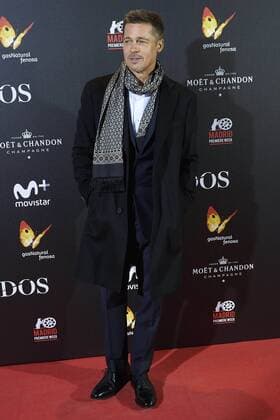 22-11-2016 Madrid Brad Pitt and Marion Cotillard pose at the premiere of the film Allied in Madrid. No Spain  Copyright: ppex