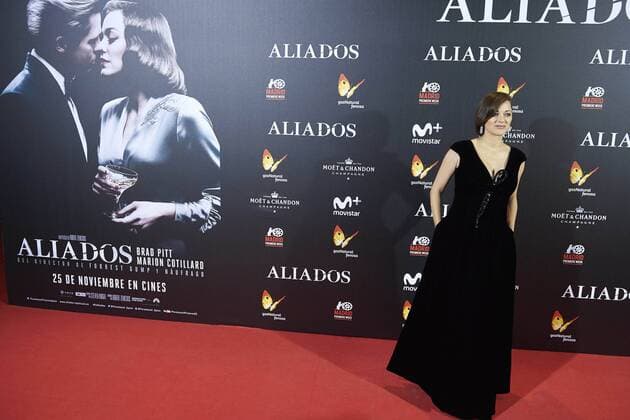 22-11-2016 Madrid Brad Pitt and Marion Cotillard pose at the premiere of the film Allied in Madrid. No Spain  Copyright: ppex