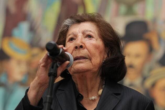 Diego Rivera Gedenkveranstaltung in Mexiko-Stadt Guadalupe Rivera, daughter of Mexican muralist Diego Rivera (1886-1957) attends a ceremony to commemorate the 59th anniversary of her father s death at the Museum Mural Diego Rivera in Mexico City, Mexico, 24 November 2016. 59TH ANNIVERSARY OF DIEGO RIVERA S DEATH IN MEXICO !ACHTUNG: NUR REDAKTIONELLE NUTZUNG!  MEX001 20161124-636156230599463266