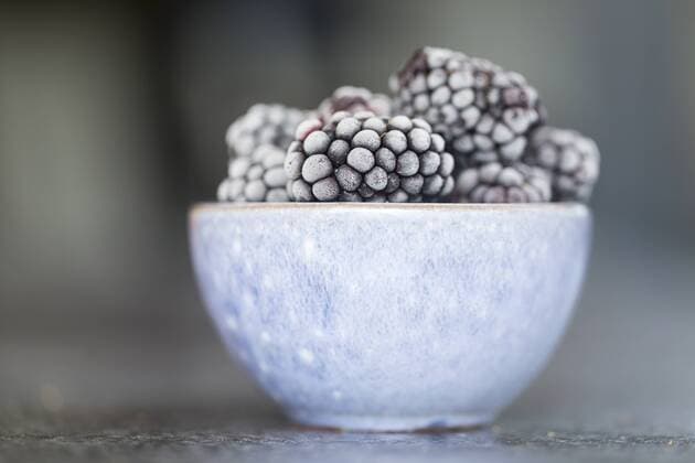 Frozen blackberries, close-up  SARF03027