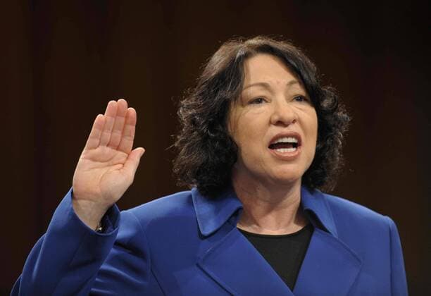 090806) -- WASHINGTON, August 6, 2009 -- File photo taken on July 13, 2009 shows U.S. Supreme Court nominee Sonia Sotomayor testifying before the Senate Judiciary Committee on Capitol Hill in Washington. The U.S. Senate confirmed Sonia Sotomayor as the country s first Hispanic Supreme Court justice on August 6. Zhang Yan  - ZUMAx10_ 20090807_zaf_x10_151