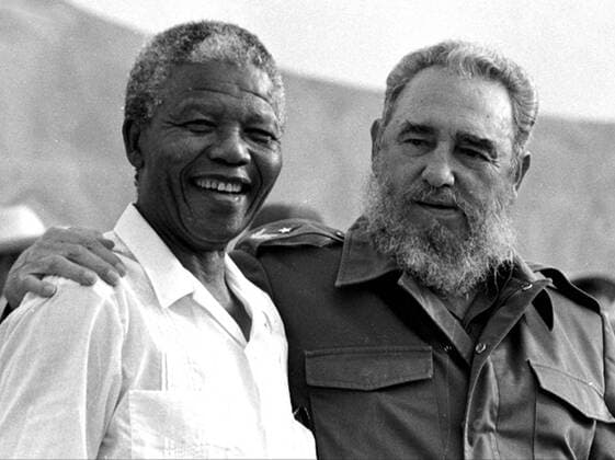 (161126) -- BEIJING, Nov. 25, 2016 () -- File photo taken on July 26, 1991 shows Fidel Castro (R) and Nelson Mandela. Cuban revolutionary leader Fidel Castro died on Nov. 25, 2016 at the age of 90, said his brother Raul, the current leader of Cuba. () (zjy) FILE-FIDEL CASTRO Xinhua 