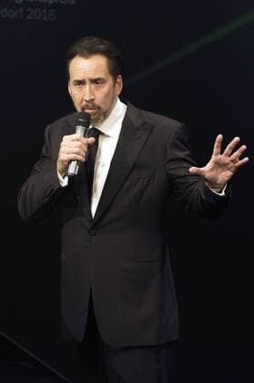 Nicolas Cage bei der Verleihung des Deutschen Nachhaltigkeitspreises 2016 im Maritim Hotel. Düsseldorf, 25.11.2016 Foto:xF.xKernx xFuturexImage