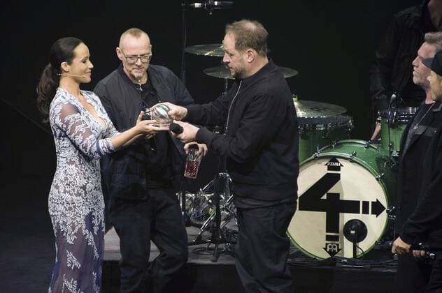 Nandini Mitra und Die Fantastischen Vier bei der Verleihung des Deutschen Nachhaltigkeitspreises 2016 im Maritim Hotel. Düsseldorf, 25.11.2016 Foto:xF.xKernx xFuturexImage