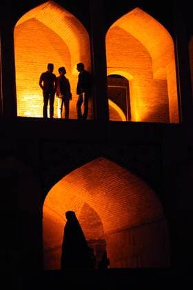 Isfahan is the second largest city of Iran. The city has a historical heritage with its mosques, bridges, etc. Allahverdi Khan Si-o-seh pol Bridge is the longest bridge on Zayandeh River with the total length of 297.76 metres, It was built in 1599 . (Credit :  Copyright: CenkxGencdis 15200998
