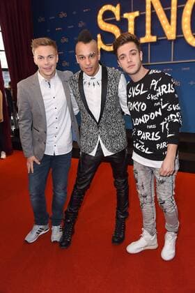 Lukas Pratschker, Prince Damien, Luca Haenni Europapremiere von Sing im Cinedom in Köln am 27.11.2016