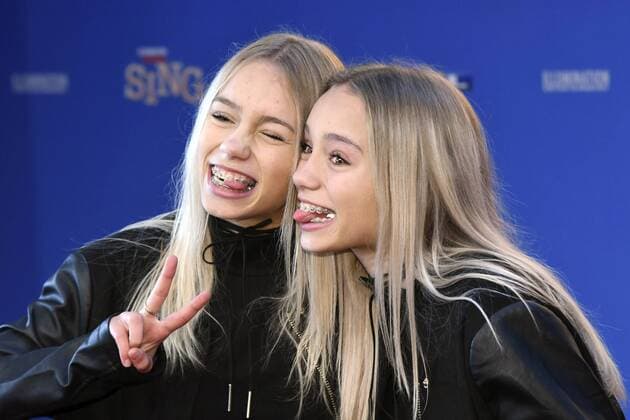 Lisa und Lena bei der Premiere des Kinofilms Sing im Cincedom. Köln, 27.11.2016 Foto:xJ.xKrickx xFuturexImage