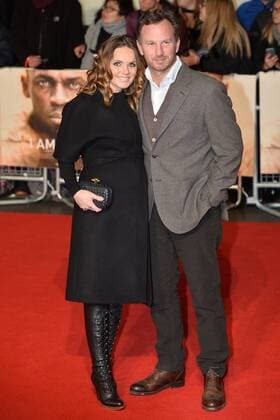 November 28, 2016 - London, London, UK - GERI and CHRISTIAN HORNER attend s the I Am Bolt world film premiere at the Odeon Leicester Square in London. London UK  - ZUMAl94_ 20161128_zaf_l94_068