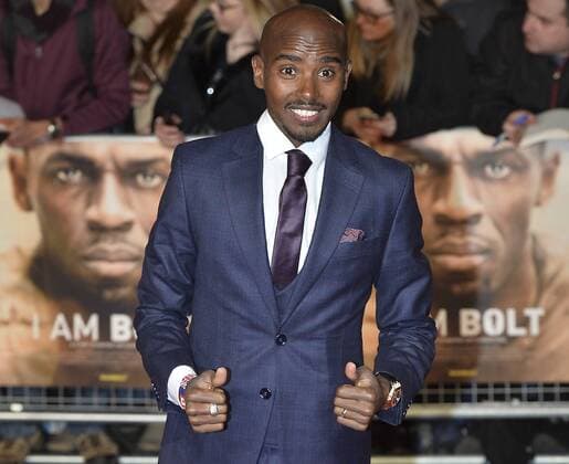 November 28, 2016 - London, London, UK - MO FARRAH attend s the I Am Bolt world film premiere at the Odeon Leicester Square in London. London UK  - ZUMAl94_ 20161128_zaf_l94_071