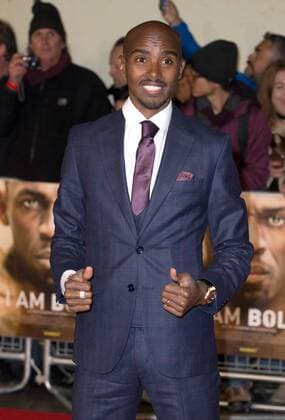 British distance runner Mo Farah attends the World Premiere of I Am Bolt held at Odeon Leicester Square in London. NOVEMBER 28th 2016  MISx163671
