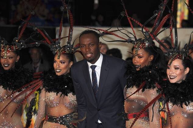 November 28, 2016 - London, England, United Kingdom - Usain Bolt attends the World Premiere of I Am Bolt at Odeon Leciester Square. London United Kingdom - ZUMAs147 20161128_zap_s147_006