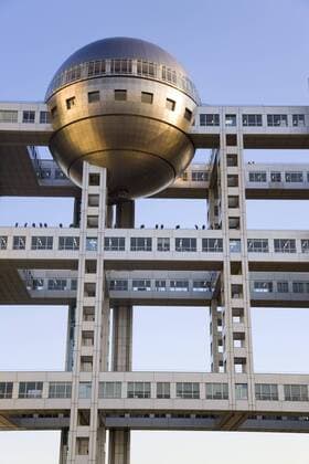 Fuji TV Headquarters, open to the general public, Odaiba, Tokyo, Honshu, Japan, Asia Copyright: GavinxHellier 252-11284