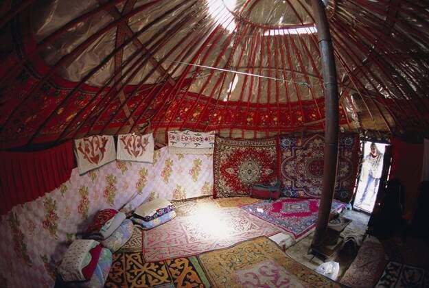 Inside Kazakhs yurt, Tianchi (Heaven Lake), Tien Shan, Xinjiang Province, China Copyright: TonyxWaltham 29-4209